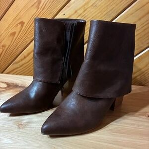 Kohl's Chic Dark Brown Ankle Booties